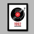 Thumbnail 2 - Personalised 30th Birthday Retro Record Print