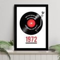 Thumbnail 1 - Personalised 50th Birthday Retro Record Print