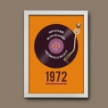 Thumbnail 5 - Personalised 50th Birthday Retro Record Print