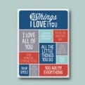 Thumbnail 2 - Personalised 10 Things I Love About You Canvas