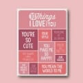 Thumbnail 3 - Personalised 10 Things I Love About You Canvas