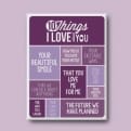 Thumbnail 6 - Personalised 10 Things I Love About You Canvas