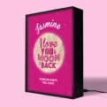 Thumbnail 3 - Love You to the Moon and Back Personalised Light Box