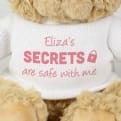 Thumbnail 2 - Personalised Secrets are Safe with Me Teddy Bear
