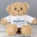 Thumbnail 3 - Personalised Secrets are Safe with Me Teddy Bear