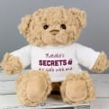 Thumbnail 6 - Personalised Secrets are Safe with Me Teddy Bear