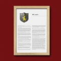 Thumbnail 3 - Modern Personalised Surname History and Coat of Arms Prints