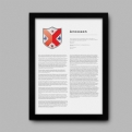 Thumbnail 5 - Modern Personalised Surname History and Coat of Arms Prints