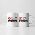 Thumbnail 1 - Set of Two 30 Years of Being Right Mr and Mrs Mugs