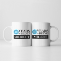 Thumbnail 4 - Set of Two 40 Years of Being Right Mr and Mrs Mugs