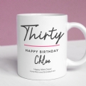 Thumbnail 1 - Personalised Classy 30th Birthday Mug