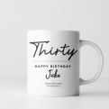 Thumbnail 3 - Personalised Classy 30th Birthday Mug
