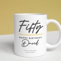 Thumbnail 1 - Personalised Classy 50th Birthday Mug