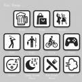 Thumbnail 12 - Eat, Sleep,… Icon Mugs