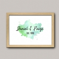 Thumbnail 3 - Personalised Watercolour Couple's Names Print