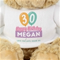 Thumbnail 2 - Personalised 30th Birthday Balloon Teddy Bear