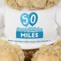 Thumbnail 2 - Personalised 50th Birthday Balloon Teddy Bear