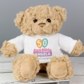 Thumbnail 5 - Personalised 50th Birthday Balloon Teddy Bear