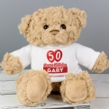 Thumbnail 6 - Personalised 50th Birthday Balloon Teddy Bear