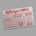 Thumbnail 4 - 10 Things I Love About You Personalised Wallet Insert