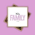 Thumbnail 10 - Personalised Family Name Photo Cube