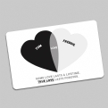 Thumbnail 2 - Personalised Couples Heart Venn Wallet/Purse Insert
