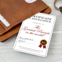 Thumbnail 2 - Personalised Certificate of Excellence Wallet/Purse Inserts