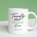 Thumbnail 1 - Personalised Classy 21st Birthday Mug