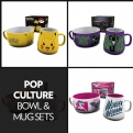 Thumbnail 1 - Pop Culture Bowl and Mug Sets