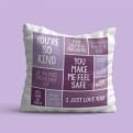 Thumbnail 3 - 10 Things I Love About You Personalised Cushion