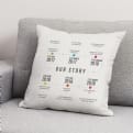 Thumbnail 1 - Personalised Our Story Cushion