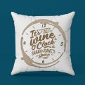Thumbnail 4 - "It's Always Wine O'Clock..." Personalised White Wine Cushion