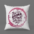 Thumbnail 2 - "It's Always Wine O'Clock..." Personalised Red Wine Cushion
