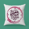Thumbnail 3 - "It's Always Wine O'Clock..." Personalised Red Wine Cushion