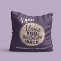 Thumbnail 7 - Personalised Love You to the Moon and Back Cushion