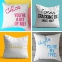 Thumbnail 1 - Personalised Love Catch Phrase Cushions
