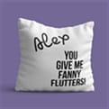 Thumbnail 3 - Personalised You Give Me Flutters! Cushion