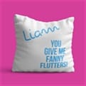 Thumbnail 5 - Personalised You Give Me Flutters! Cushion
