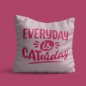 Thumbnail 2 - Everyday is Caturday Cushion