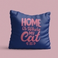 Thumbnail 2 - Home Is Where My Cat Is Cushion