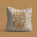 Thumbnail 3 - Home Is Where My Cat Is Cushion