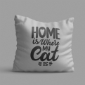 Thumbnail 4 - Home Is Where My Cat Is Cushion