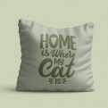 Thumbnail 5 - Home Is Where My Cat Is Cushion