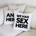 Thumbnail 1 - We Had Sex Here Cushion (And Here Cushion)