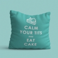 Thumbnail 2 - Funny Keep Calm and Eat Cake Cushion