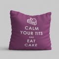 Thumbnail 3 - Funny Keep Calm and Eat Cake Cushion