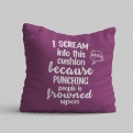 Thumbnail 1 - Punching People is Frowned Upon Funny Cushion