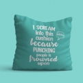 Thumbnail 2 - Punching People is Frowned Upon Funny Cushion