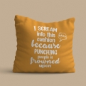 Thumbnail 3 - Punching People is Frowned Upon Funny Cushion