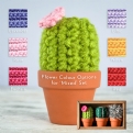 Thumbnail 12 - Handmade Mini Crochet Cactus Trio
